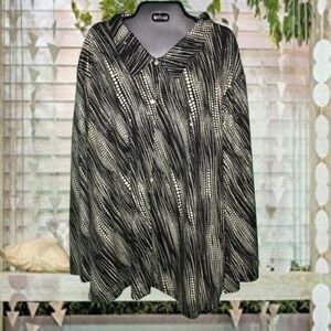 Party time polka dot plus size top 30w 32w